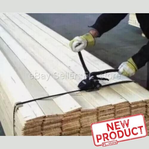 Cinghia Acciaio 5/8" x 300 Piedi Bobina Piccolo Rotolo Standard Duty Nero NUOVO - Foto 3 di 12