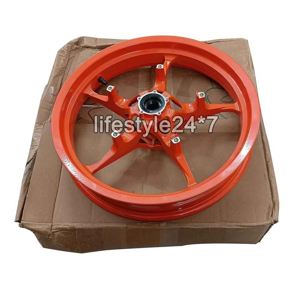 Fit For KTM RC 200 390 Gen-3 Orange Color Front Wheel Rim (2022) Model Foto 2 de 4