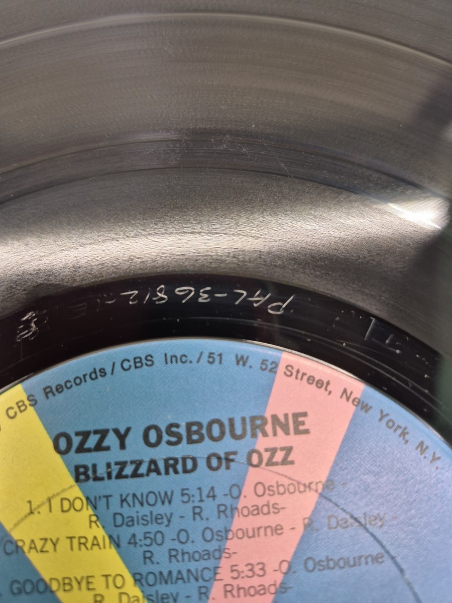 Blizzard of Ozz by Ozzy Osbourne (Vinyl, Mar-1981, Jet Records