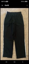 Adidas Boys Navy Track Pants White 3-Stripe Logo LARGE Boys/ Not Adult Size