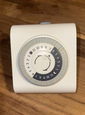 GE 24-Hour Heavy Duty Indoor Plug-in Mechanical Timer, 2 Grounded Outlets