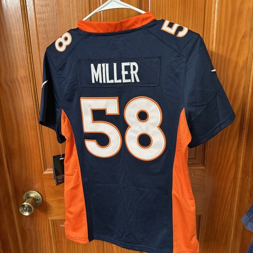 Von Miller #58 Denver Broncos Super Bowl XLVIII Game Jersey NFL Nike Med - Picture 6 of 7