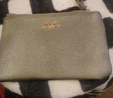 Silver Metallic Xoxo Wristlet