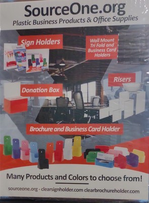 Source One Acrylic Sign Holder For 8.5 X 11 Inch Documents