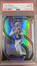 2024 Panini Select Premier Level JJ McCarthy #134 Light Blue Prizm /99 PSA 10 🔥