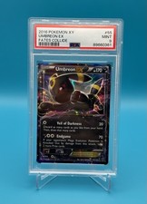 2016 POKEMON XY FATES COLLIDE #55 UMBREON EX PSA 9