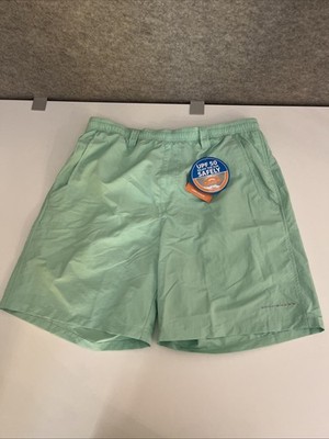 Columbia Men's 8  Back Cast III Upf 50 Water Sport  Green Lined Medium
