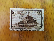 FRANCE Timbre 1929 oblitéré  YT 260 (Type II)   Mont Saint Michel.