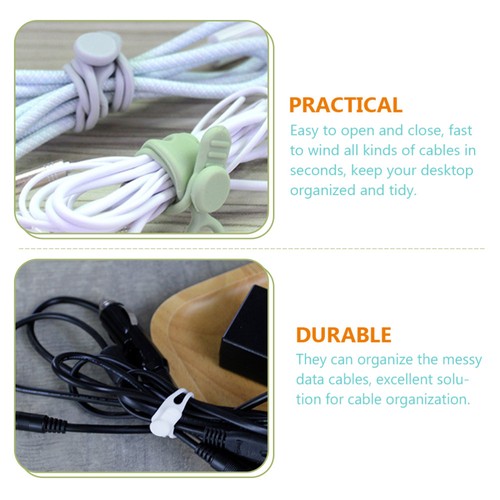 20 Pcs Drahthandlerkrawatten Kabel-Draht-Organizer Kabelorganisator - Photo 3/10