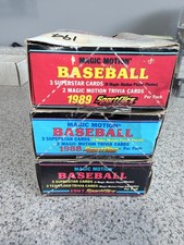 One Box of 1987 1988 & 1989 Sportflics Magic motion Baseball Trading Card Boxes