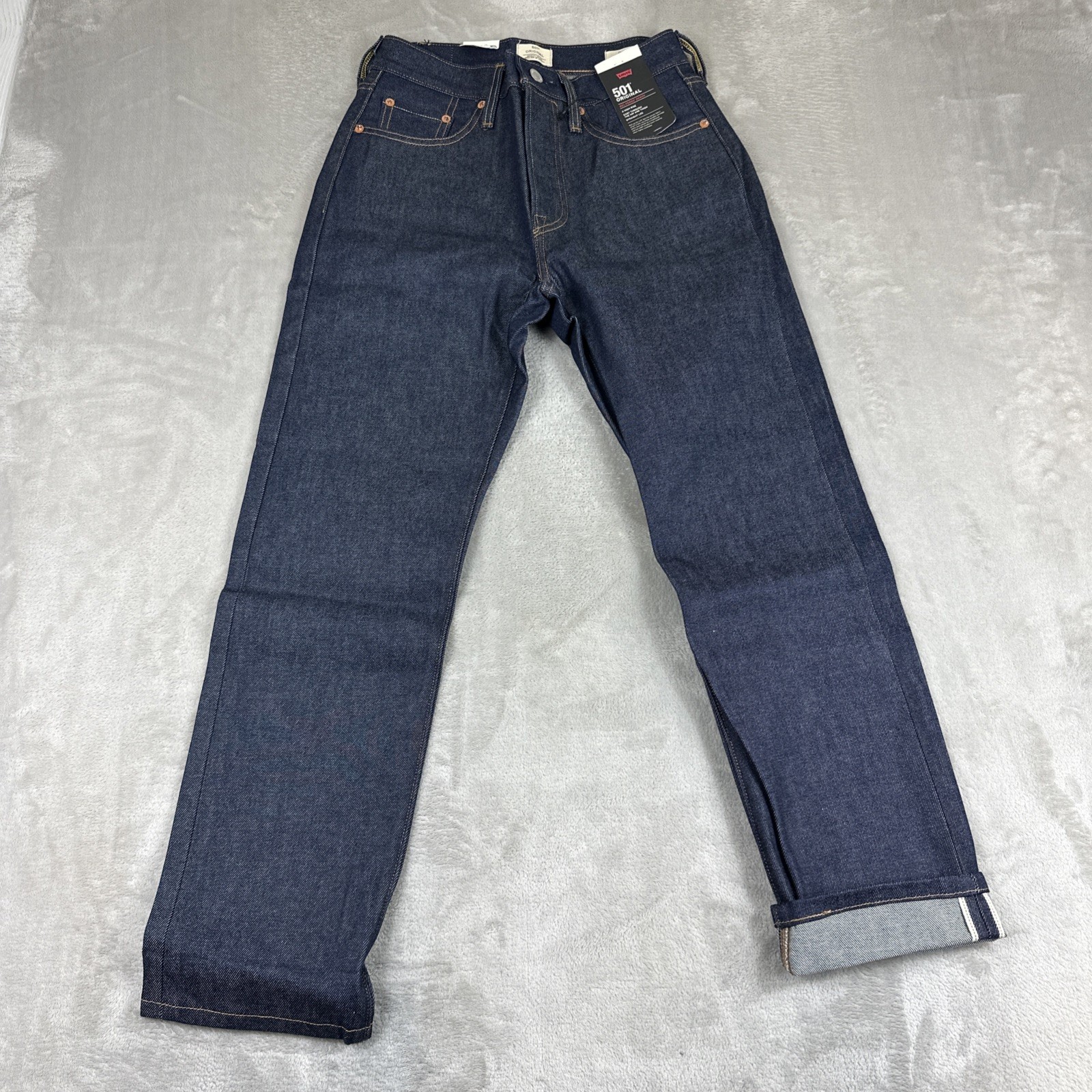 Women's Size 25x28 Blue Denim Raw Dark Wash