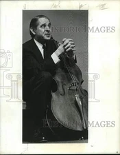 1974 Press Photo Cellist Leonard Rose - pip24327