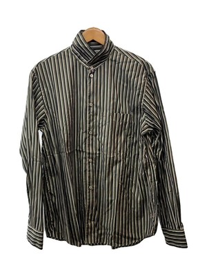 Tシャツ・カットソー STUDIO NICHOLSON LONG SLEEVE STRIPE SHIRT STUDIO NICHOLSON long sleeve shirt M cotton Green stripe