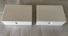Lego Ikea Bygglek Large White Brick Storage Boxes 35x26x12cm Largest Size Lid x2