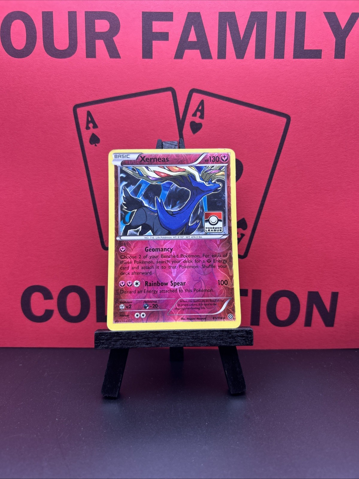 Xerneas 81/114 League Promo Reverse Holo Rare Pokemon TCG 2016 LP