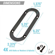 Floor Mount Black Emergency Parking Brake Gray Boot, Black Ring and Cable Kit