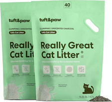 Tuft Paw Really Great Cat Litter, Ultra Low Tracking Tofu Cat Litter, Clumping