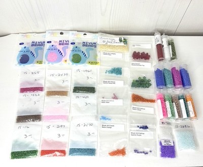 Miyuki Delica Seed Beads Mixed Lot 8/0 11/0 15/0 Jewelry Making Crafts