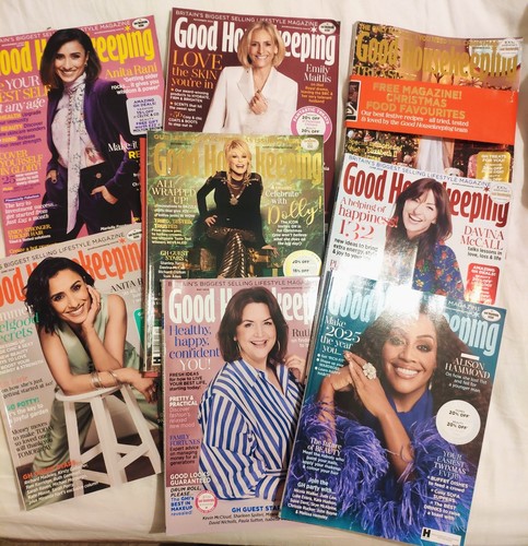 Good Housekeeping Magazine Bundle of 8 Editions 2021-25