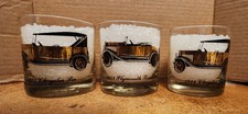 Lot Of 3 Vintage Chrysler Plymouth Logo Hi-ball Glasses --- Lot 3923