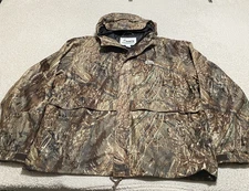 Mount'n Prairie Jacket Mens 3XL Camo Mossy Oak Duck Blind Hooded Hunting Outdoor