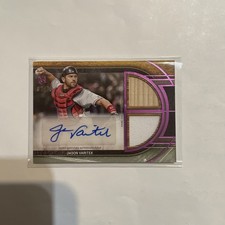 2025 TOPPS MUSEUM BASEBALL SWATCHES DUAL RELIC AUTO /75 JASON VARITEK