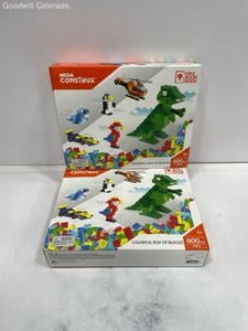 Mega Construx Colorful Box Of Blocks 600 Piece Building Set Idea Box Inside