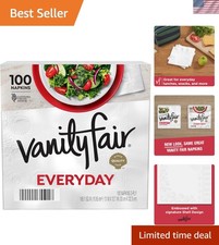 Classic White 2-Ply Disposable Napkins by Vanity Fair - Perfect for Gatherings