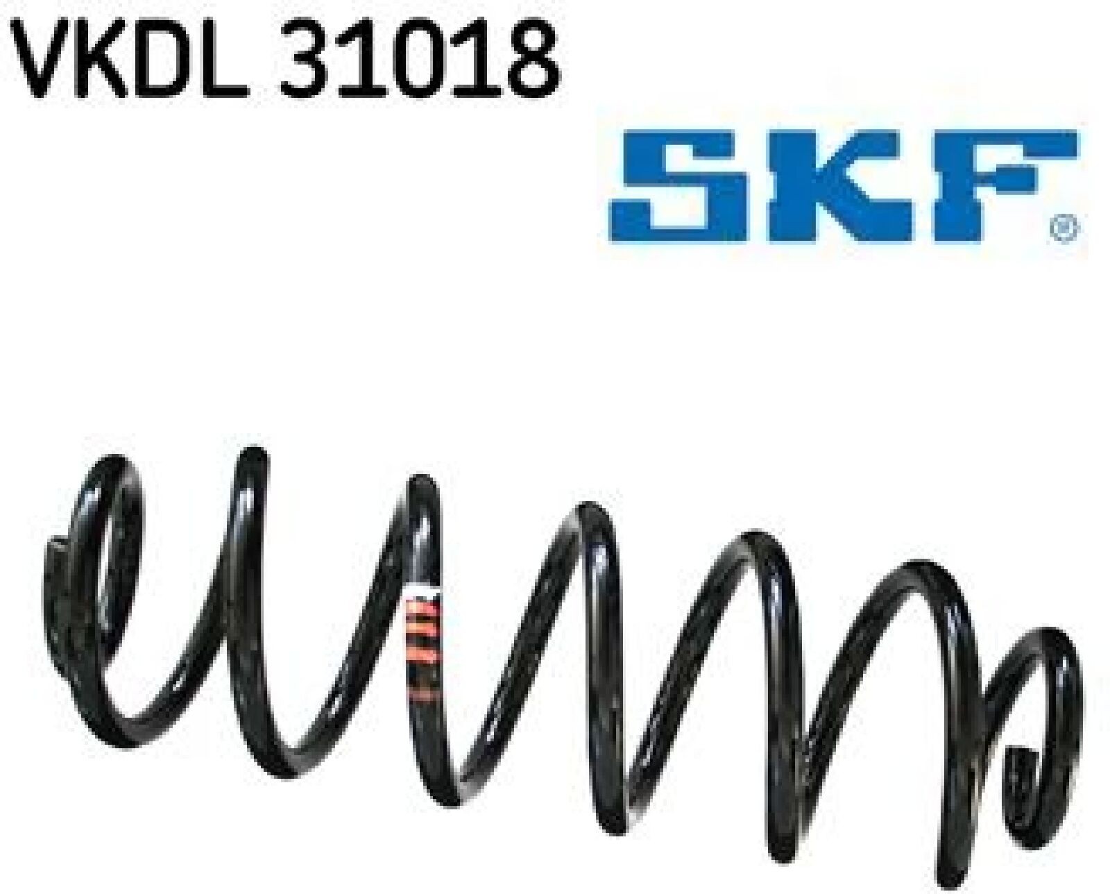 SKF Fahrwerksfeder ohne Hülse VKDL 31018 Position Hinterachse Außendurchmesser 118 mm Höhe 488 mm Länge 128 mm Breite 127 mm - OE Qualität - Bild 2