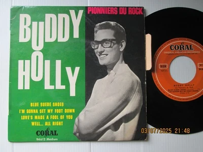EP 45t /(7") ORIGINAL / BUDDY HOLLY /BLUE SUEDE SHOES - Photo 1/2