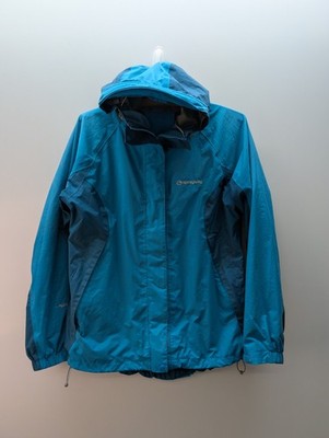 Sprayway Hydro Dry Jacket Womens Size 10 Small Blue Full Zip Hooded Raincoat