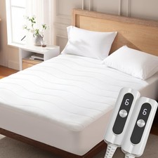 Heated Mattress Pad California King, Quilted Electric Mattress Pad Bed Warmer...