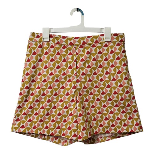 BODEN Danby Pull On Shorts  Rainbow Tile Geometric Womens Size 10 6"