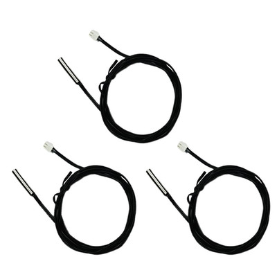 10K Temperature Sensor Probe, 3Pcs 1 Meter Waterproof Temp Sensor Probe, Stainle