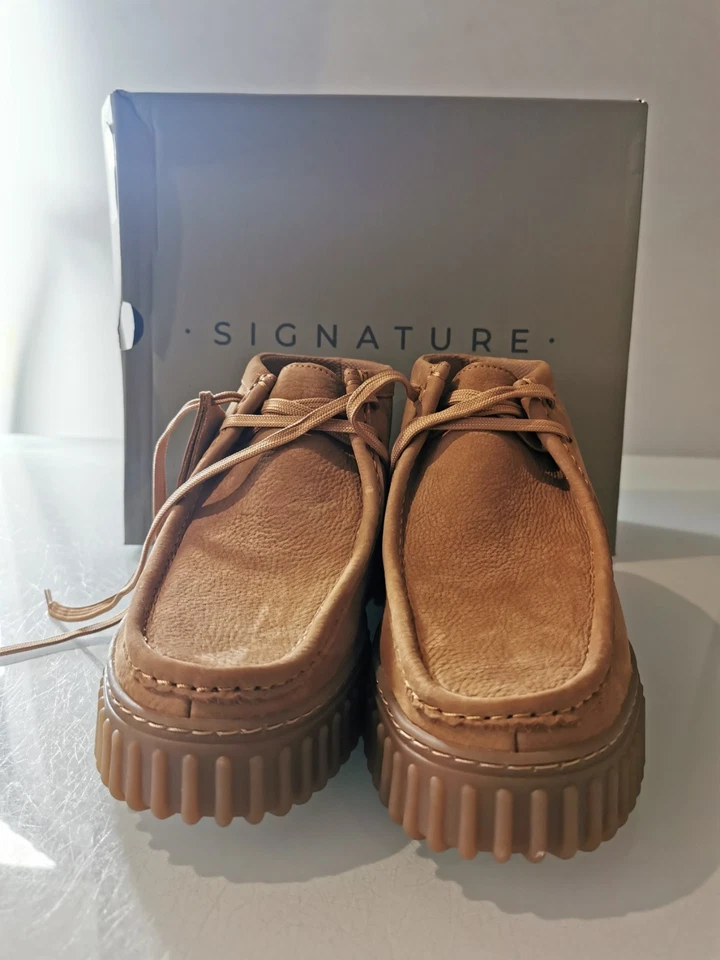 Clarks Torhill Moss Schuhe Stiefeletten Halbschuhe Boots zwiegenäht Leder Gr 41 - Bild 4 von 4