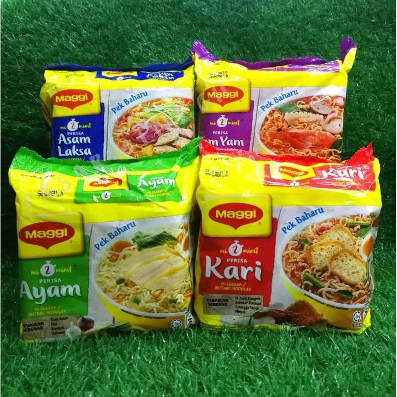 Fideos instantáneos MAGGI 2 minutos todo sabor (1 paquetes 5 piezas x 78 g) Malasia