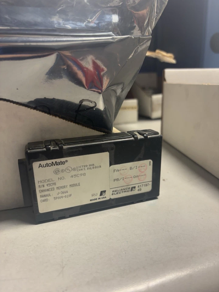 NEW NO BOX RELIANCE ELECTRIC 45C98 ENHANCED MEMORY MODULE AutoMate 45C98B - Image 3 of 4