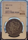 1891-O $1 MORGAN SILVER DOLLAR ....(90% silver)   we have combine shipping