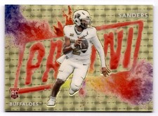 2025 Panini - The National Shedeur Sanders Gold Vinyl Color Blast /10 Buffalo