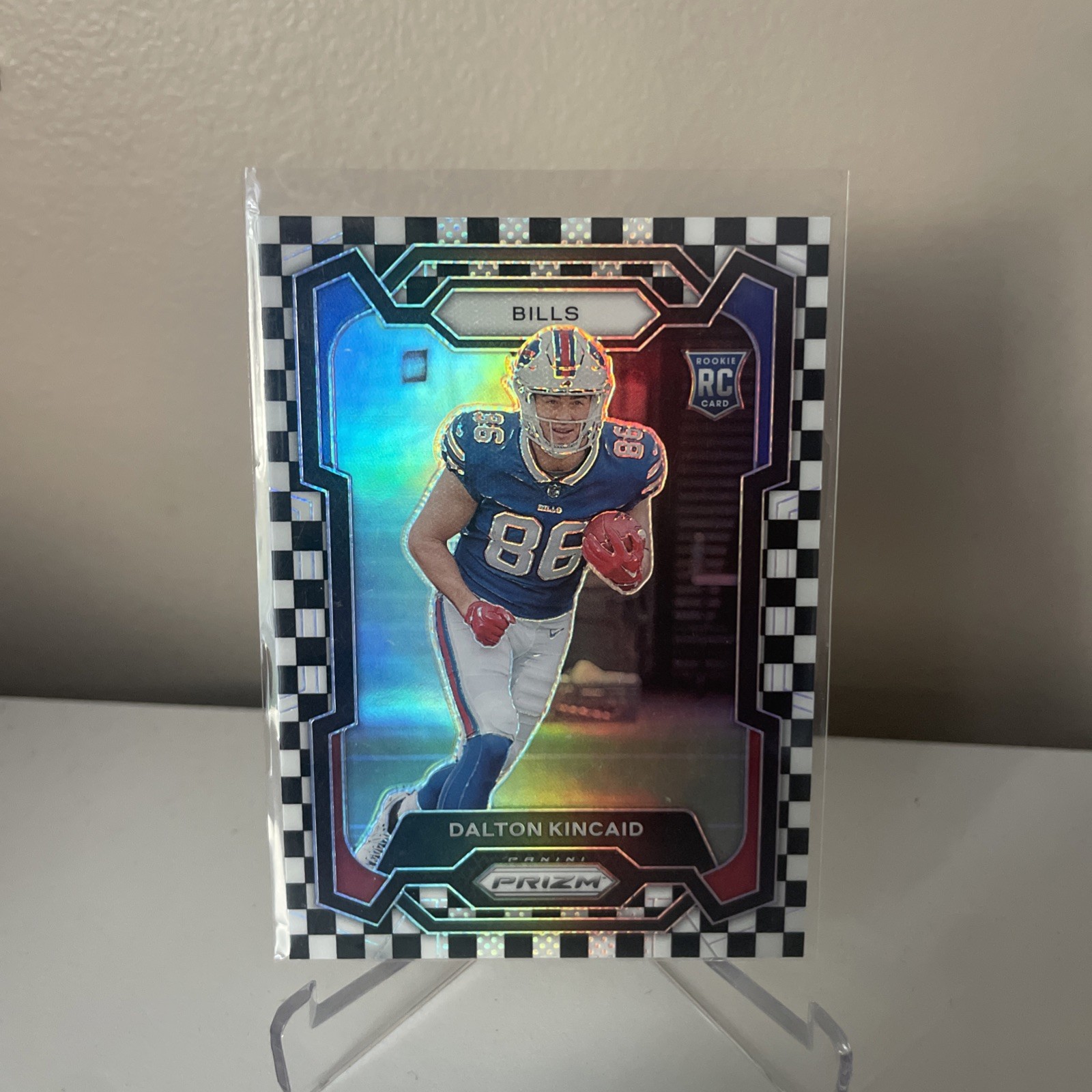 Dalton Kincaid Panini Prizm #308 Black/White Checker