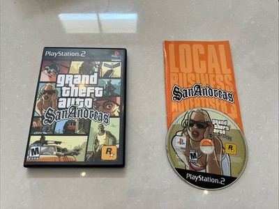 Grand Theft Auto: San Andreas (Sony PlayStation 2, 2004) GTA PS2 w Manual Tested