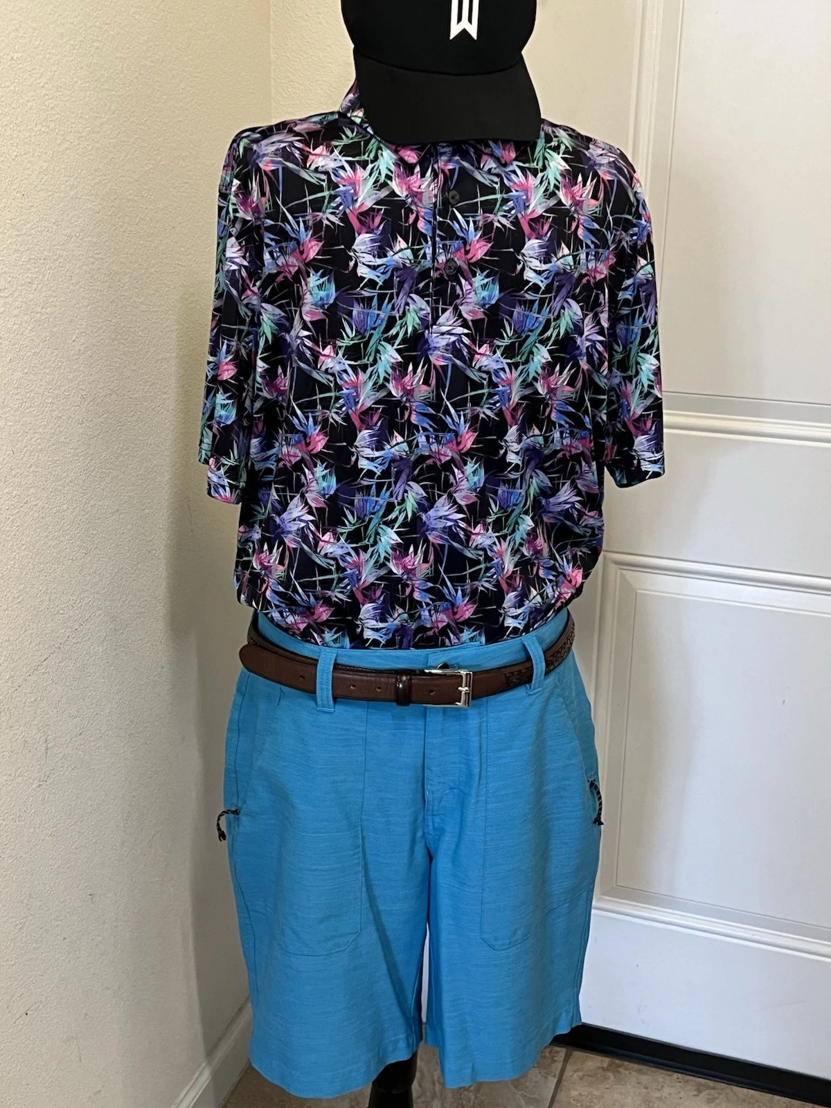 Men Shorts Alpine Golf Wear 34L Green Sports Comfortable Wear Quick Dry lite