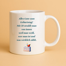 Schöne Motiv Kaffee Tee Tasse Geburtstag Spruch 50 Geschenk-idee Freundin Mama