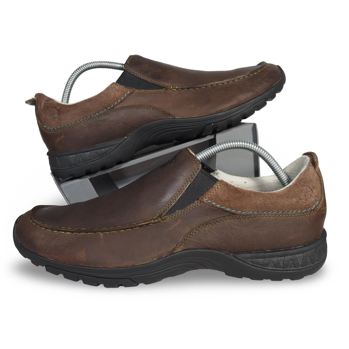 Timberland Men\'s 8.5 M Brown Leather Slip On Loafers Moc Toe Driving Shoes 79509 Men main image 2