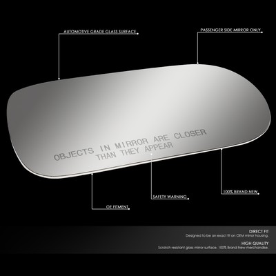 FOR 1989-1996 NISSAN 300ZX/240SX RIGHT SIDE VIEW MIRROR GLASS LENS