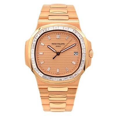 @Asprey@ Patek Philippe Nautilus 5723/1R-001 18k Rose Gold Baguette Diamonds