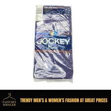 VTG JOCKEY Classic Full-Rise All Black Brief Mens Size 40 100 Cotton 7687