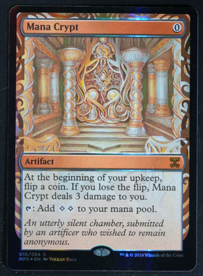 Mana Crypt Foil Kaladesh Inventions Masterpiece MTG Karte Magic the Gathering