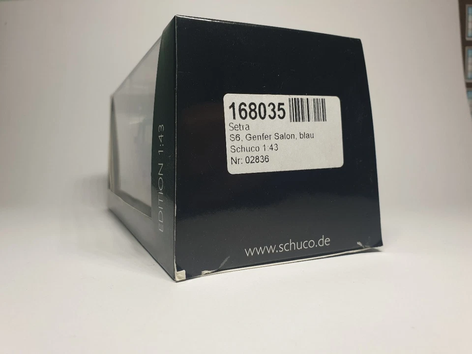 RARE DELETED MODEL! 1/43rd SCHUCO SETRA S6 1955, GENEVA SALON. MINT AND BOXED. - Image 2 of 4