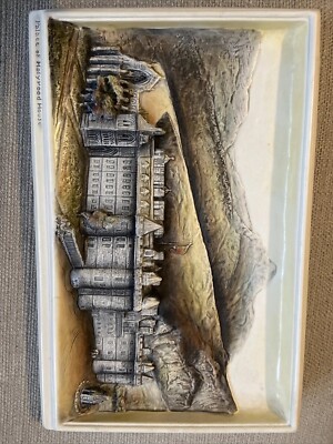 SCHOTTLAND PALACE HOLYROOD HOUSE Bossons rechteckiges IVOREX Wandrelief 7,25  x 11 